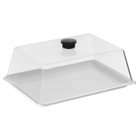 Поднос для подачи 26*20 см. поликарбонат, белый б/крышки (крышка 76834) GP /1/24/