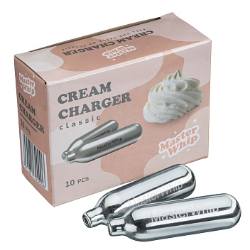 Баллончики для сифона для взбивания сливок (N2O) 10 шт/уп MasterWhip /1/36/ Баллончики для сифона для взбивания сливок (N2O) 10 шт/уп MasterWhip /1/36/