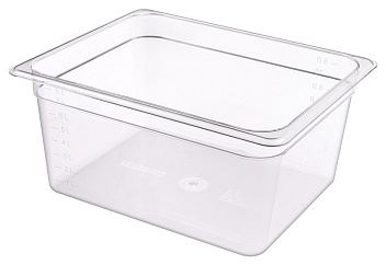 Гастроемкость 1/2 h=150 мм. 8,9 л. поликарб. прозрач.  /1/8/