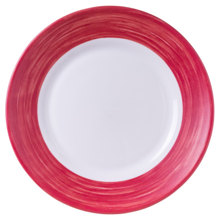 Тарелка d=235 мм. вишневый край Браш /1/24/
