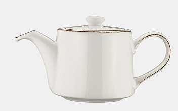 Чайник  400 мл. заварочный Ретро коричневый край, форма Банкет Bonna /1/6/186/ Чайник  400 мл. заварочный Ретро коричневый край, форма Банкет Bonna /1/6/186/