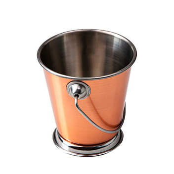 Ведерко для подачи  d=90/60 мм. h=90 мм. 350 мл. нерж. медное MGsteel /1/72/ АКЦИЯ