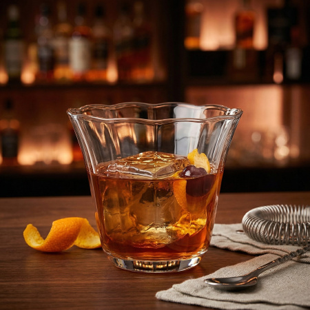 Олд Фэшн 290 мл. d=95 мм. h=86 мм. хр. стекло Флауэр MGline /6/24/