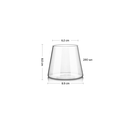 Олд Фэшн 280 мл. d=89 мм. h=80 мм. Термостекло Лотус MGline /6/24/ АКЦИЯ