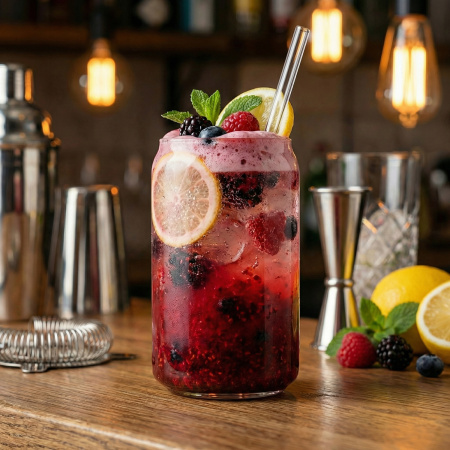 Хайбол для коктейля 400 мл. d=63 мм. h=122 мм. хр. стекло Банка Кэн MGline /6/24/