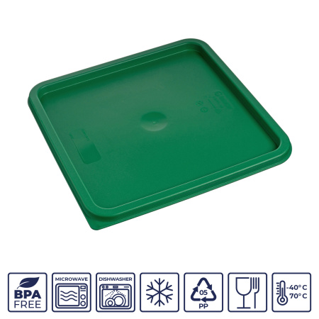 Крышка для контейнера для прод. квадр. 290*290 мм. зеленая, п/п (конт. 76703,76704,76705)  GP /1/12/