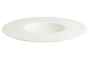 Тарелка для пасты d=300 мм.  360 мл. Белый Нит, тонкий край Bonna /1/6/336/