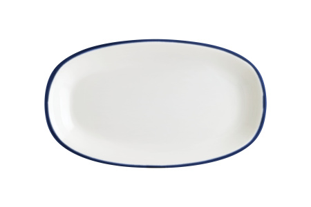 Блюдо овальное 240*140 мм. Линеа Синий, форма Гурмэ Bonna /1/12/1164/