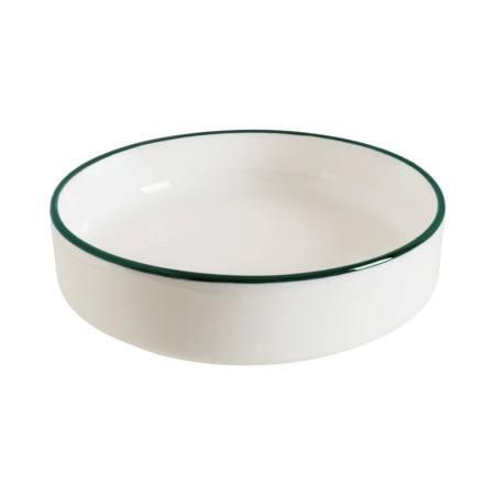 Салатник d=160 мм. 500 мл. h=40 мм. штабелир. Линеа Зеленый, форма Хюгге Bonna /1/12/