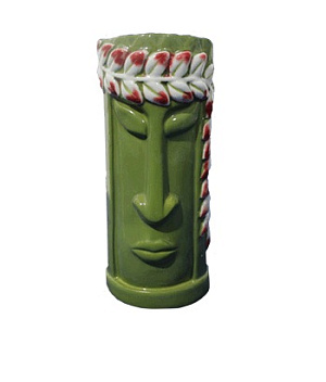 Стакан для коктейля 350 мл. d=66 мм. h=154 мм. керамика, зеленый Тики /12/