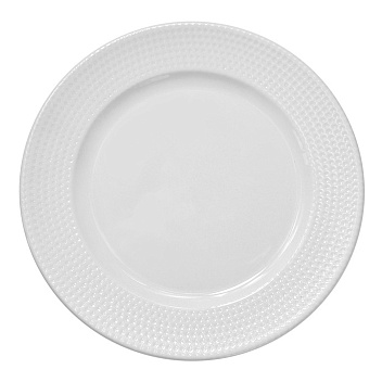 Тарелка d=210 мм. Белый Пьюре Дот, форма Банкет Bonna /1/12/1284/
