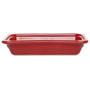 Гастроемкость 1/3 h= 65 мм. 325*176 мм. 1,8 л. красная керам Emile Henry /1/3/210/ ТП