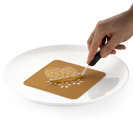 Трафарет для декора блюд d=100 мм. h=1 мм. Сакура силикон Silikomart /2/10/